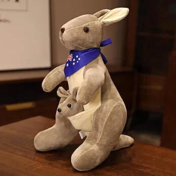 Peluche Kangourou avec Bébé