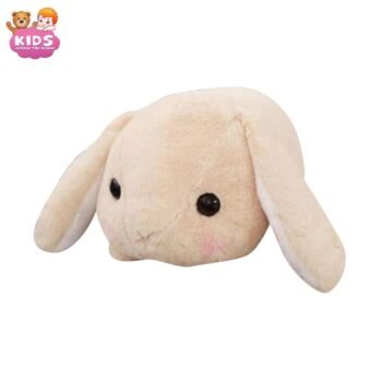 Peluche De Lapin Beige Couché