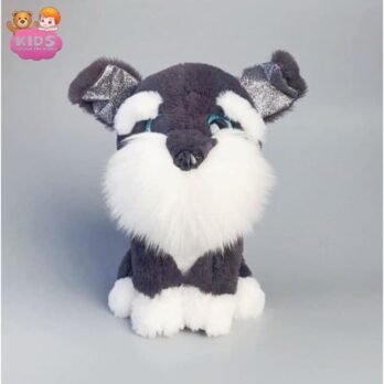 Chien En Peluche Noir Husky