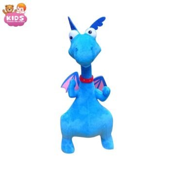 Dragon En Peluche Bleu