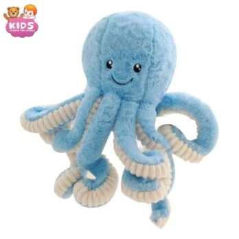 Octopus En Peluche Bleue