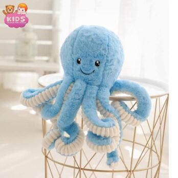 Octopus En Peluche Bleue