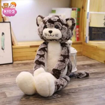 Chat En Peluche Brun Avec De Longues Jambes