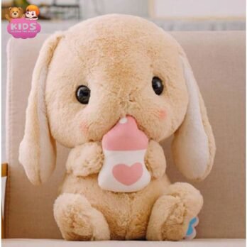 Peluche De Lapin Avec Biberon