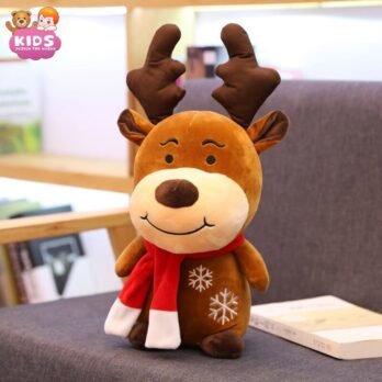 Jouet En Peluche De Cerf De Noël