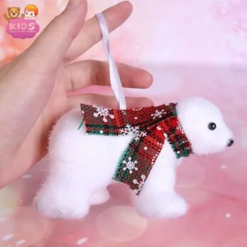 Ours Polaire En Peluche De Noël