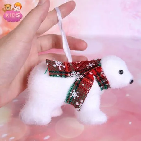 Ours polaire en peluche de Noël