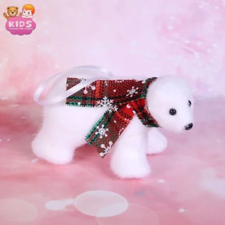 Ours polaire en peluche de Noël