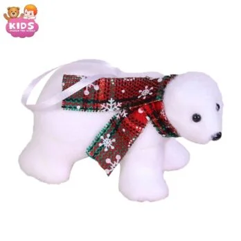 Ours Polaire En Peluche De Noël