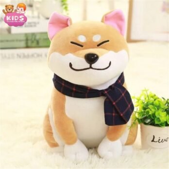 Mignon Chien En Peluche Marron