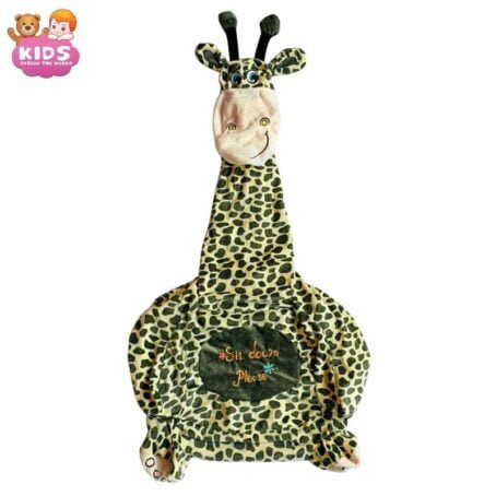 Chaise en peluche mignonne de girafe pour enfants