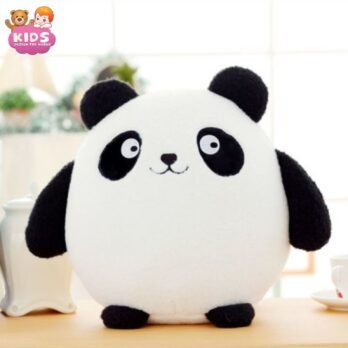 Mignon Panda En Peluche Avec De Grands Yeux Noirs