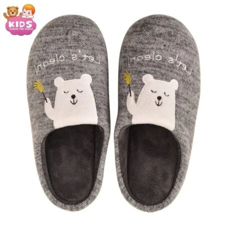 Chaussons en peluche mignons Ours