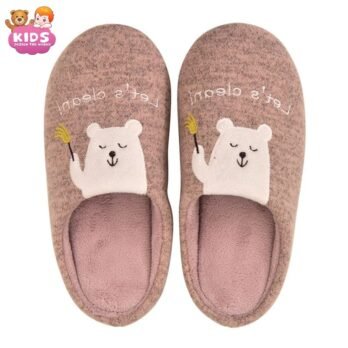 Chaussons En Peluche Mignons Ours