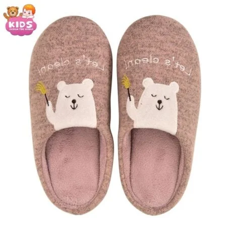 Chaussons en peluche mignons Ours