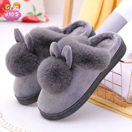 Chaussons en peluche de lapin mignon