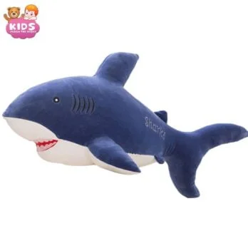 Mignon Requin En Peluche Bleu
