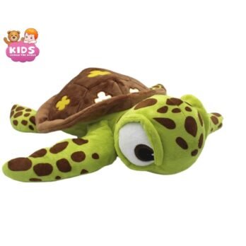 Mignon Jouet En Peluche De Tortue Verte