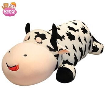Vache Géante En Peluche Couchée