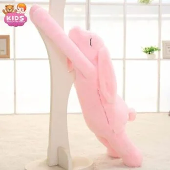 Énorme Peluche De Lapin Rose