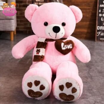 Ours En Peluche Géant Rose Plein D’Amour