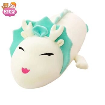 Dragon En Peluche Géant Blanc De Feu