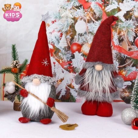Décor de maison en peluche Gnome pour Noël
