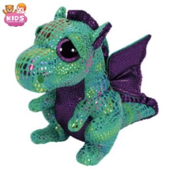 Dragon En Peluche Vert Et Violet