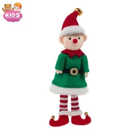 Elf de Noël en peluche verte