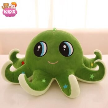 Octopus En Peluche Verte