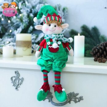 Jouets Elfes En Peluche Verts De Noël
