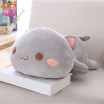 Chat En Peluche Gris Mignon