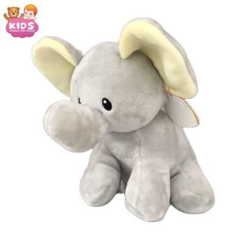 Éléphant Gris Mignon En Peluche
