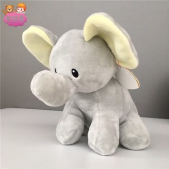 Éléphant Gris Mignon En Peluche