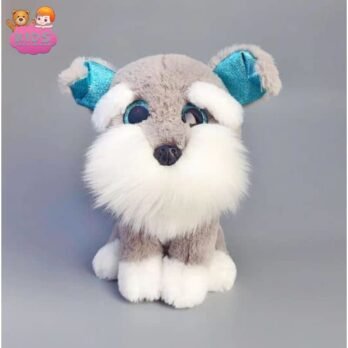 Chien En Peluche Husky Gris