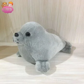 Jouet En Peluche De Phoque Gris