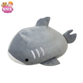 Oreiller En Peluche Requin Gris