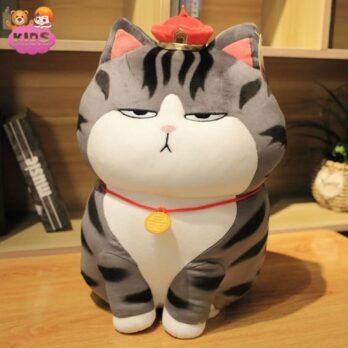Chat En Peluche Empereur Tabby Gris