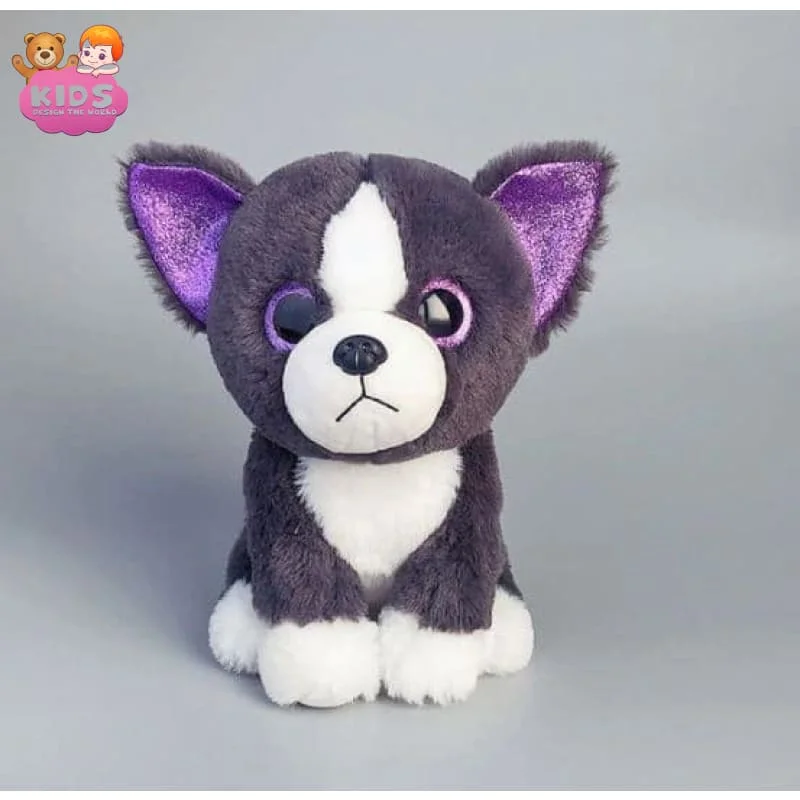 husky-dog-plush-dark-grey-animal-495 Peluche de chien Husky gris foncé