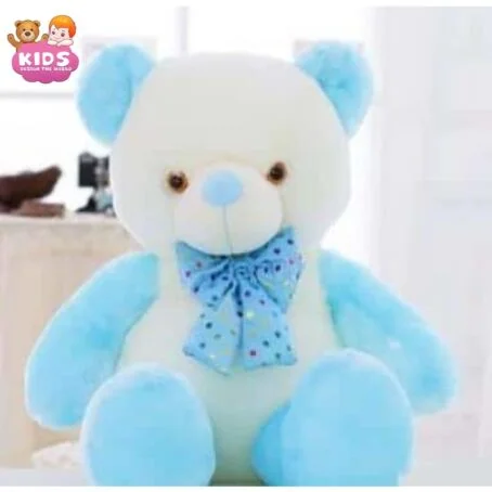 Ours en peluche bleu mignon