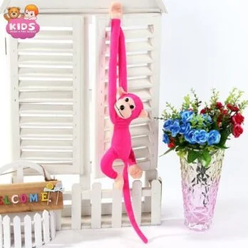 Longue Queue De Singe En Peluche Kawaii Fushia