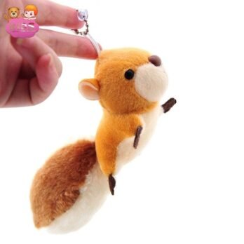 Porte-Clés En Peluche Mini Écureuil