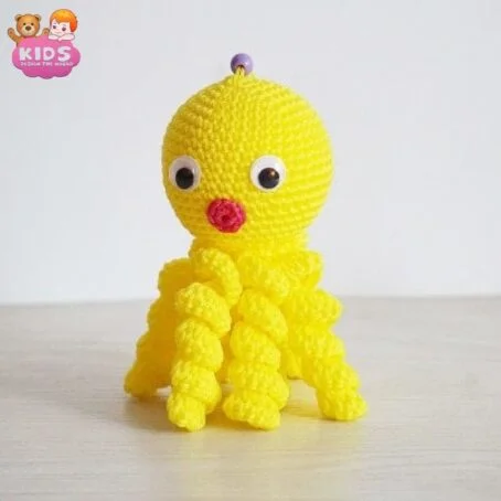 Accroche en peluche de poulpe