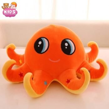 Octopus En Peluche Avec De Grands Yeux