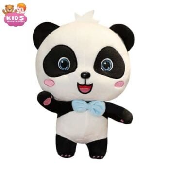 Peluche Panda Baby Bus Bleu