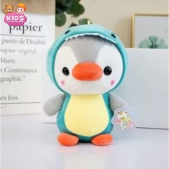 Peluche Pingouin Habillée En Dino