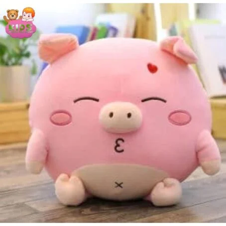 Cochon amoureux en peluche