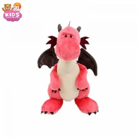 Peluche de dragon rose