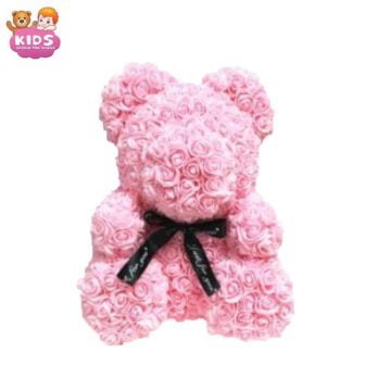 Ours En Peluche Fleur Rose