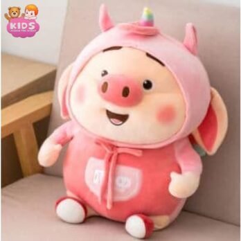 Cochon En Peluche Rose Kawaii